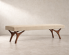 Crescent Bench Series 72 in Special Walnut