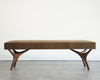 Crescent Bench Series 60 in Natural Walnut