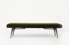 Sculptural ICO Bench Series 72 in Dark Walnut