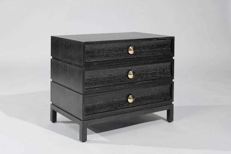 Stacked Nightstands in Black Ceruse