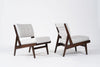 Rare Slipper Chairs by Jens Risom for Risom, Inc. C. 1950s