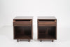 Set of Minimalist Walnut End Tables, C. 1950s