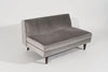 Edward Wormley for Dunbar Loveseat in Grey Velvet, circa 1950s
