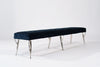 Mid Century Italian Bench in Chenille, C. 1950s
