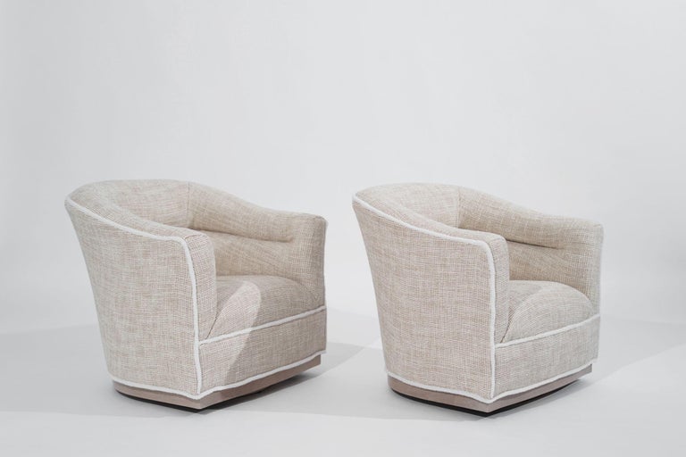 Scandinavian-Modern Swivel Chairs, Sweden, C. 1950s