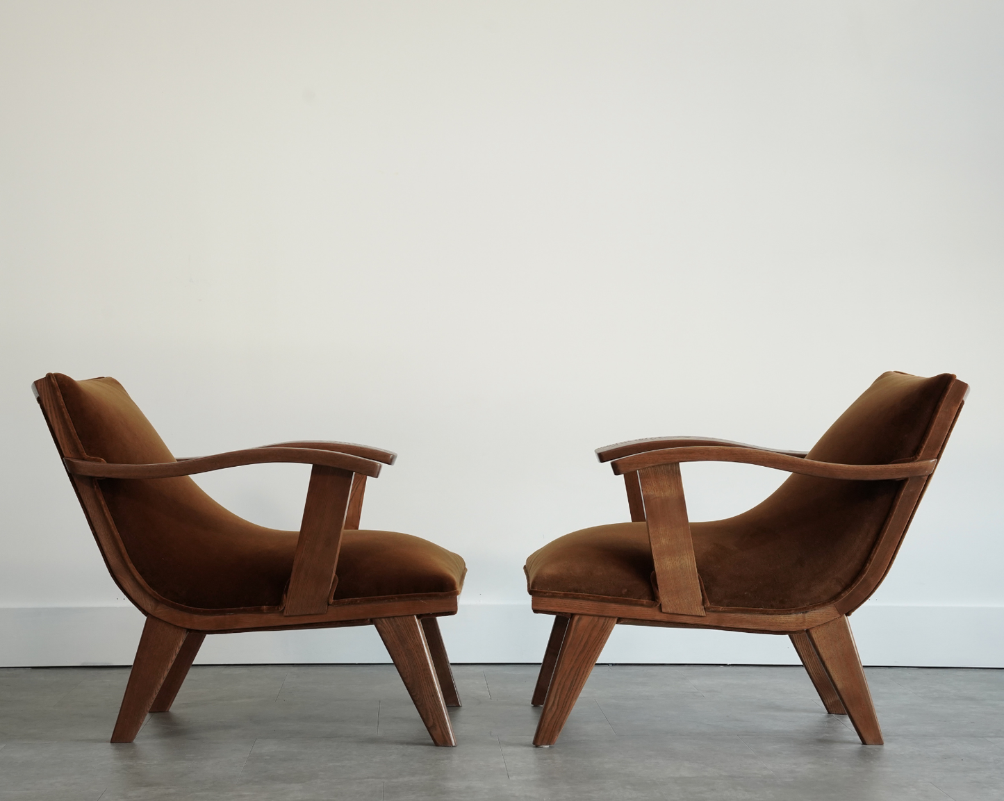 Scandinavian Modern Teak Lounge Chairs, Denmark, C. 1960s