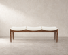 Wave III Bench — Natural Walnut Floor Sample | Ready to Ship