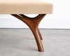 Crescent Bench Series 72 in Special Walnut