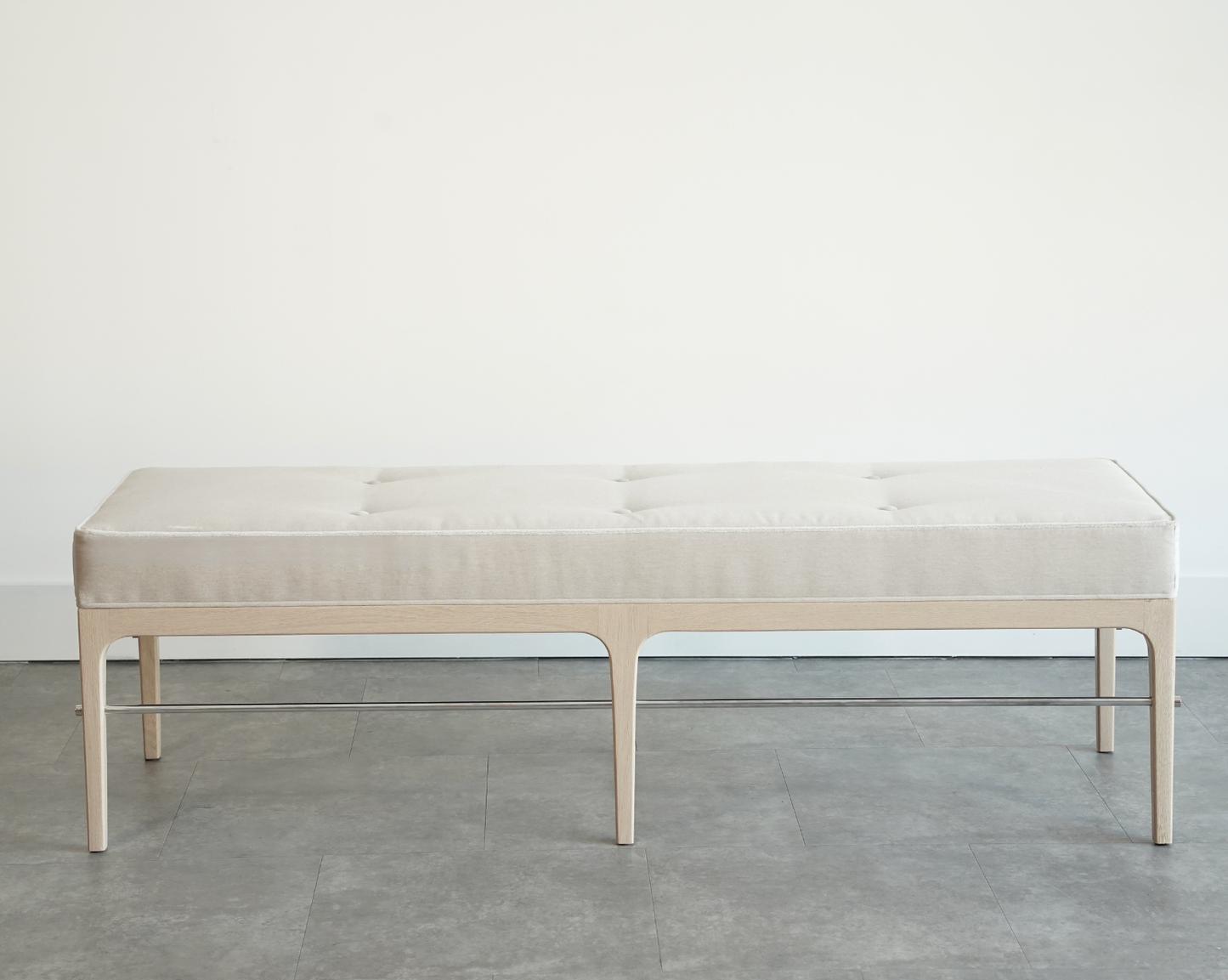 Linear Bench in White Oak Series 60