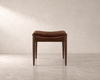 Wave Stool — Espresso Walnut Floor Sample | Ready to Ship