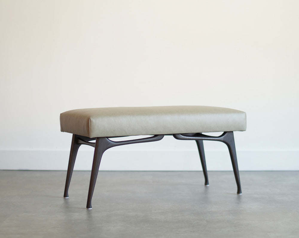 Sculptural ICO Bench Series 36 in Espresso Walnut