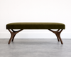 Crescent Bench Series 48 in Dark Walnut