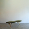 Crescent Bench Series 72 in Polished Brass