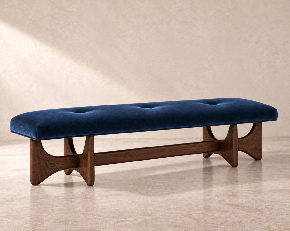 Artisanal Bench Series 72 in Dark Walnut