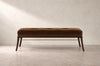 Sabre Leg Bench Series 60 in Dark Walnut