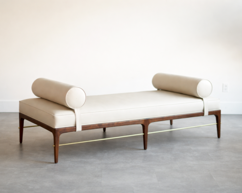 Linear Daybed – Double Bolster in Special Walnut Series 72