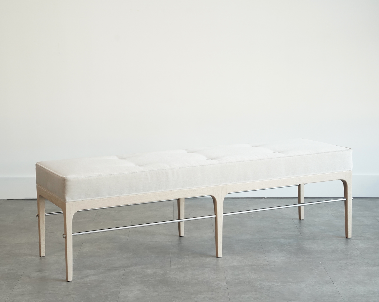 Linear Bench in White Oak Series 60