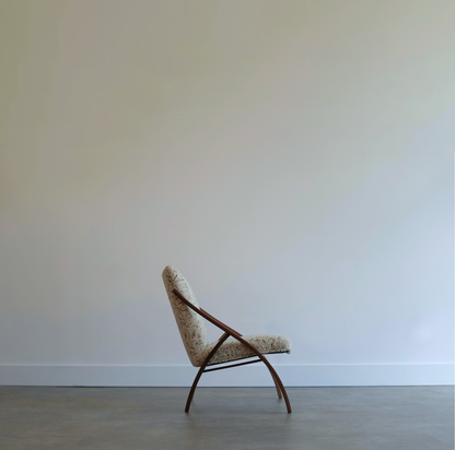 Sculptural Bent Teak Lounge Chair, Sweden, C. 1950s