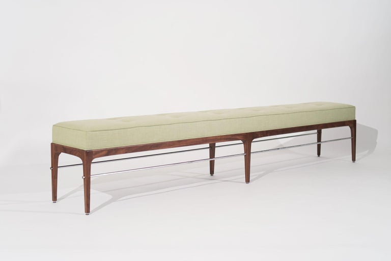 Linear Bench in Natural Walnut Series 96