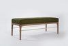 Linear Bench in Natural Walnut Series 48 by Stamford Modern