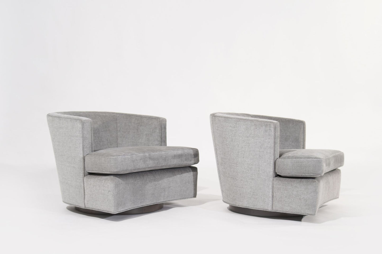 Set of Low-Profile Swivel Chairs by Harvey Probber, C. 1950s