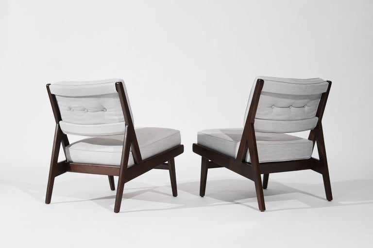Rare Slipper Chairs by Jens Risom for Risom, Inc. C. 1950s
