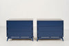 Royal Blue MCM Chests of Drawers, C. 1950s