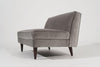 Edward Wormley for Dunbar Loveseat in Grey Velvet, circa 1950s
