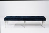 Mid Century Italian Bench in Chenille, C. 1950s