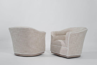 Scandinavian-Modern Swivel Chairs, Sweden, C. 1950s