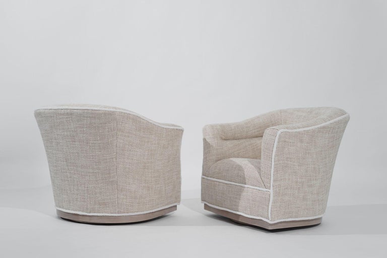 Scandinavian-Modern Swivel Chairs, Sweden, C. 1950s