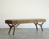 Crescent Bench Series 60 in Natural Walnut