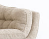 Set of MCM Sculptural Walnut Tripod Lounge Chairs in Bouclé, C. 1950s