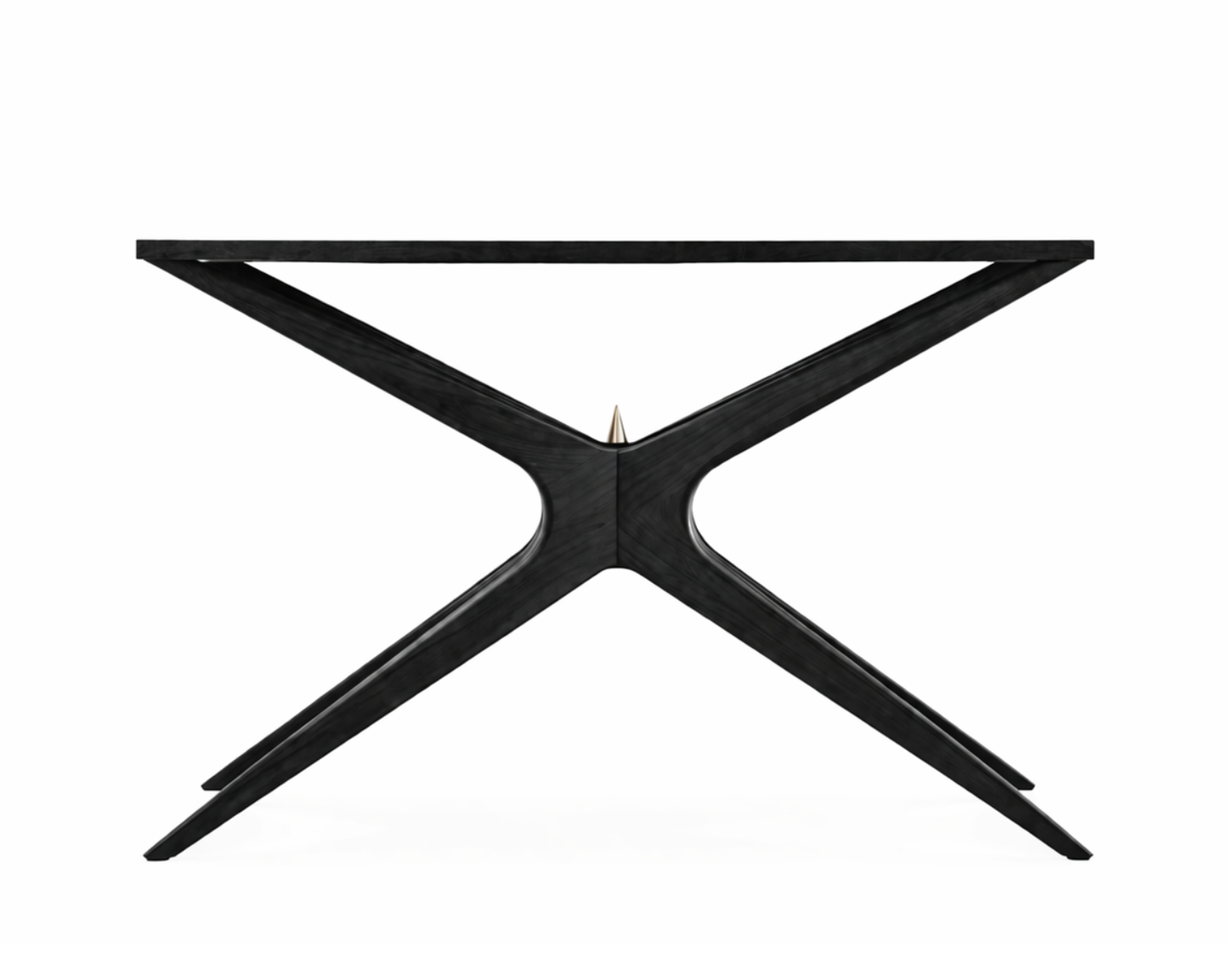 Gazelle Console Table in Blackout Oak Series 48
