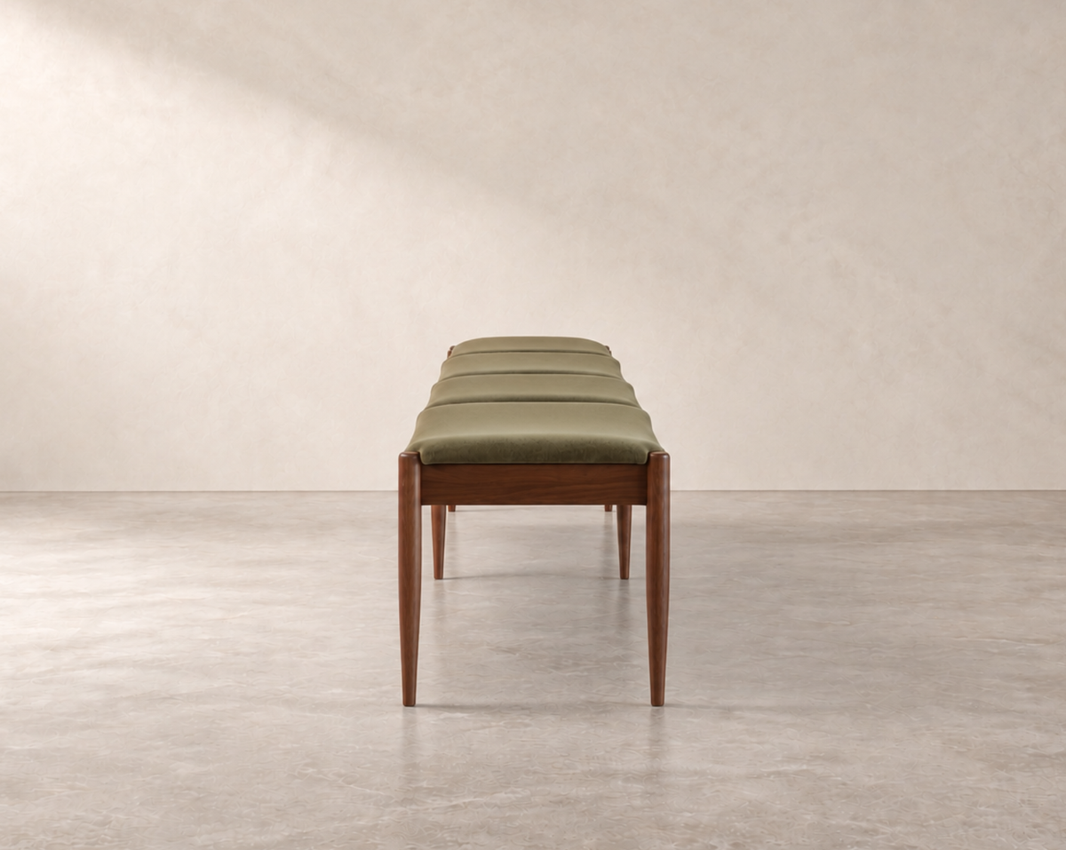 Wave IV Bench in Special Walnut
