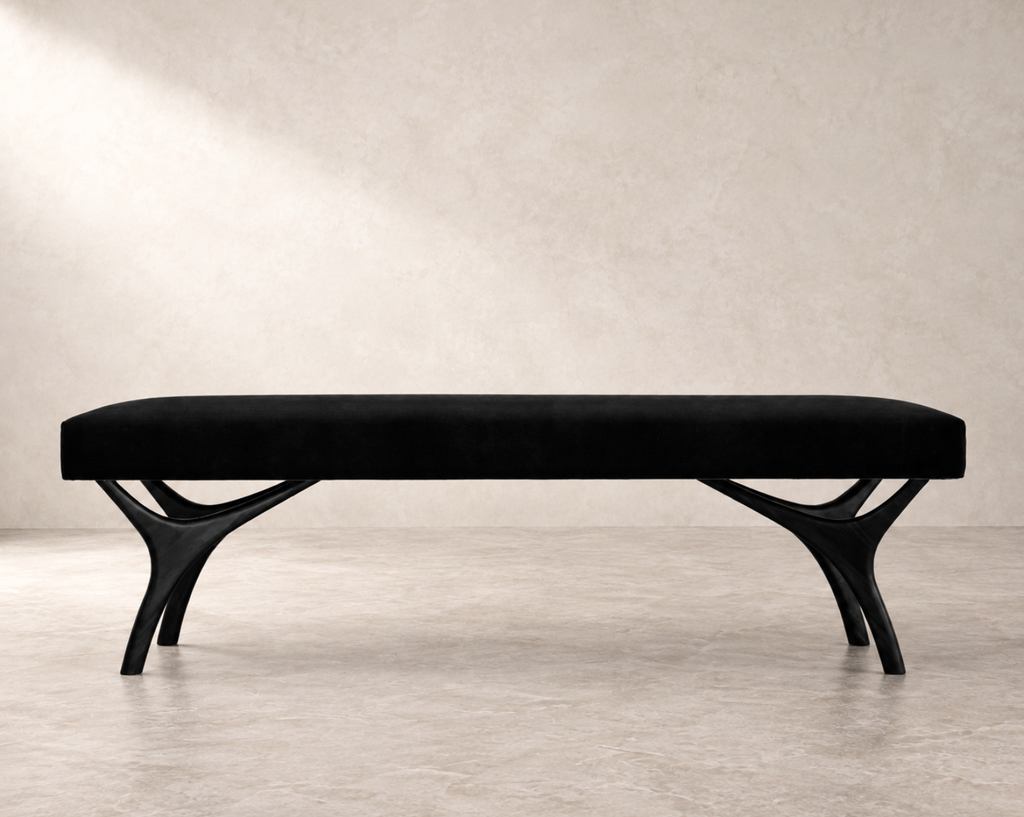 Crescent Bench Series 60 in Blackout Oak