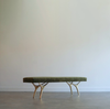 Crescent Bench Series 72 in Polished Brass