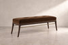 Sabre Leg Bench Series 60 in Dark Walnut