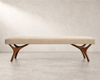Crescent Bench Series 72 in Special Walnut