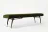 Sculptural ICO Bench Series 72 in Dark Walnut