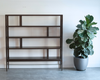 Linear Bookcase in Espresso Walnut