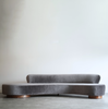 Serpentine Sofa by Vladimir Kagan in Mohair, Model 150BS, 2000s
