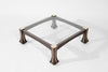 Luciano Frigerio Mahogany and Brass "Ussaro" Coffee Table, C. 1970s