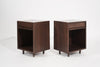 Set of Minimalist Walnut End Tables, C. 1950s