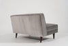 Edward Wormley for Dunbar Loveseat in Grey Velvet, circa 1950s