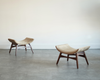 Curved Walnut Stools by Mel Abitz, C. 1960s
