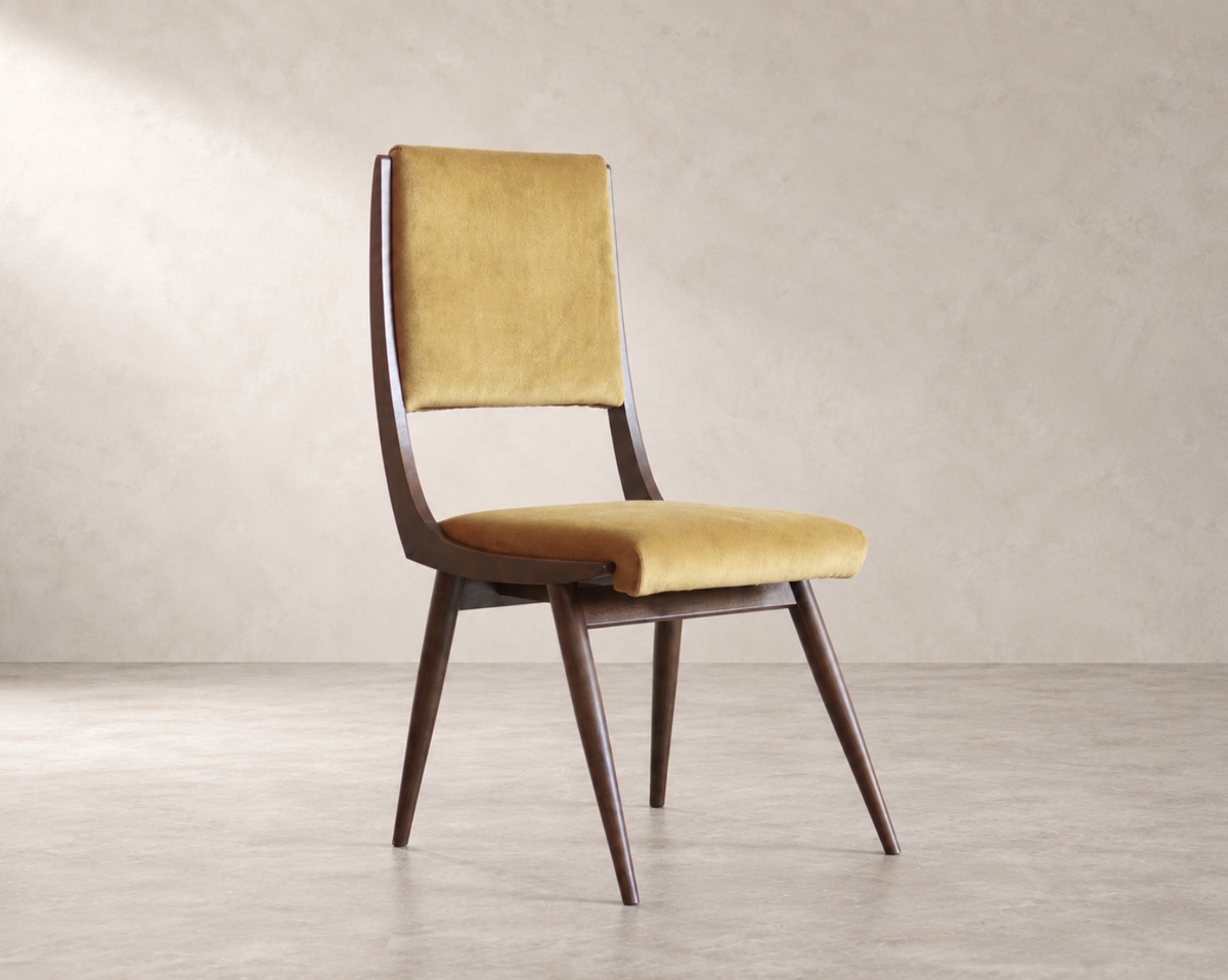 High-Back Parisiano Chair in Natural Walnut — Floor Sample | Ready to Ship