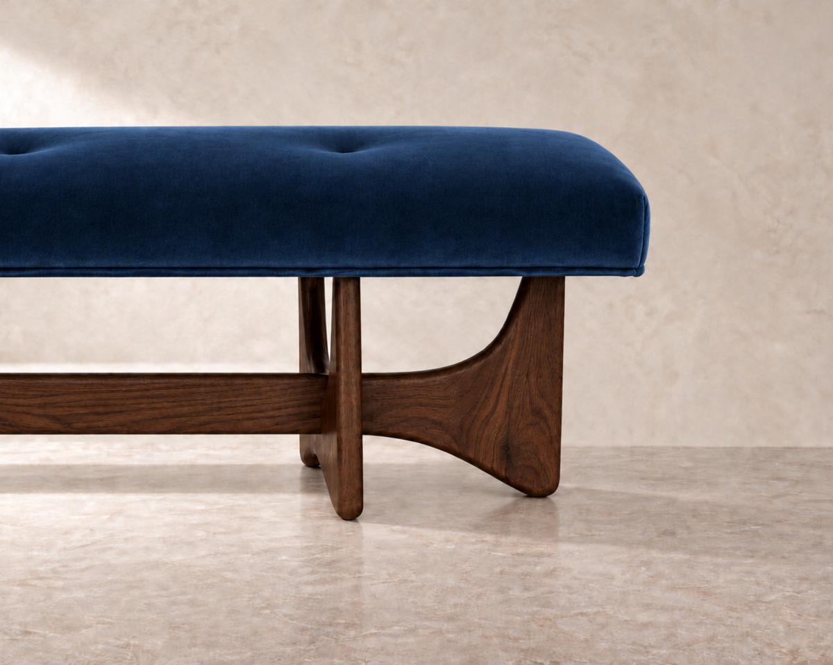 Artisanal Bench Series 72 in Dark Walnut