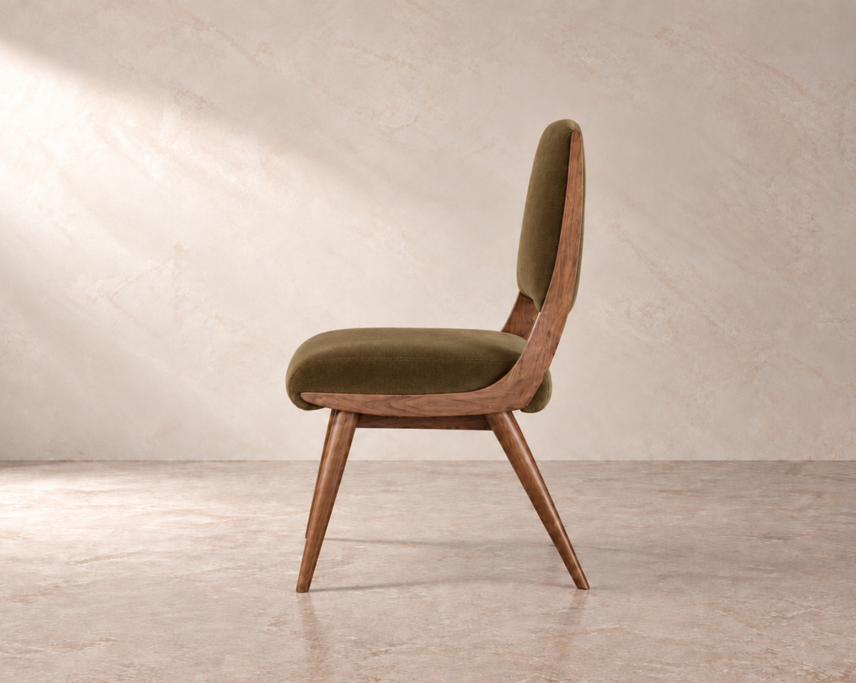 Parisiano Dining Chair in Natural Walnut