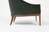 Mid-Century Modern Lounge Chairs in Emerald Velvet, C. 1950s